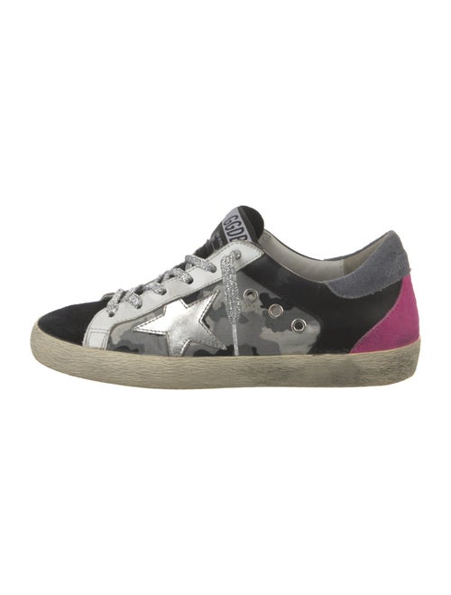 Golden Goose Printed Distressed Accents Sneakers