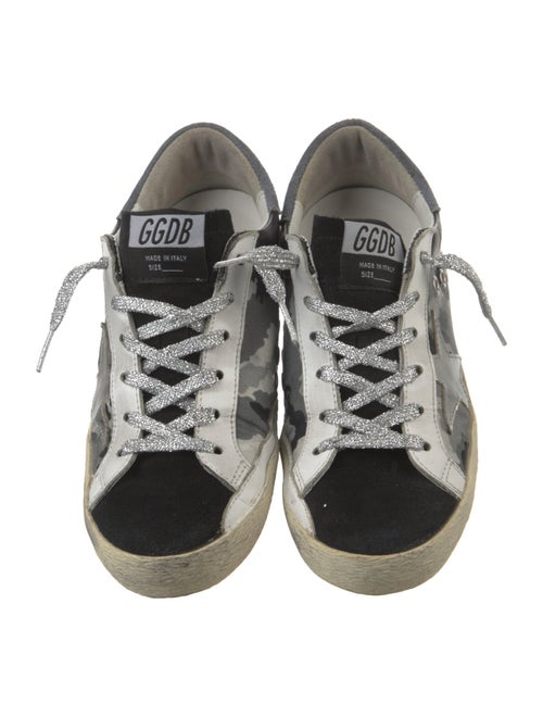 Golden Goose Printed Distressed Accents Sneakers