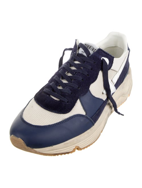 Golden Goose Suede Colorblock Pattern Chunky Sneakers