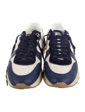 Golden Goose Suede Colorblock Pattern Chunky Sneakers