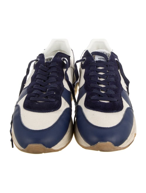 Golden Goose Suede Colorblock Pattern Chunky Sneakers