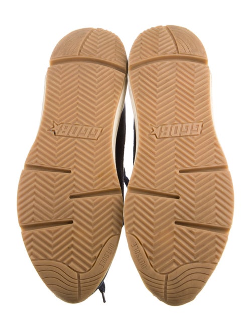 Golden Goose Suede Colorblock Pattern Chunky Sneakers