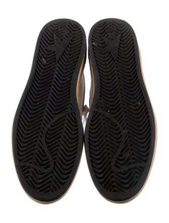 Golden Goose Leather Printed Sneakers