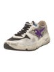 Golden Goose Leather Animal Print Sneakers