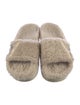 Golden Goose Shearling Glitter Accents Slides