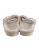 Golden Goose Shearling Glitter Accents Slides