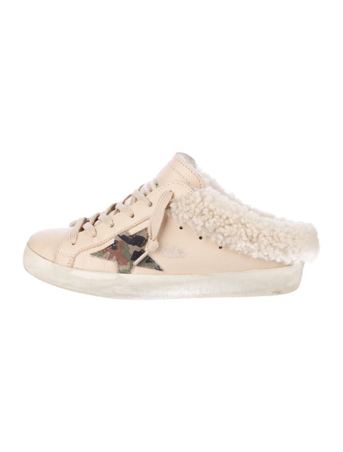 Golden Goose Leather Printed Sneakers