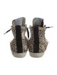 Golden Goose Ponyhair Animal Print Wedge Sneakers