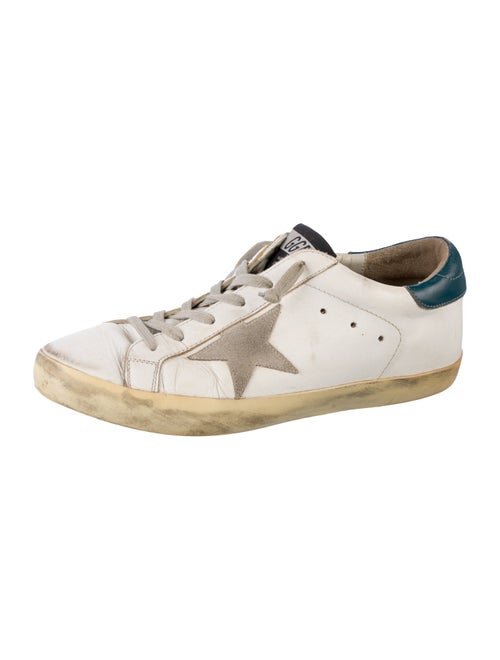 Golden Goose Leather Printed Sneakers