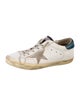 Golden Goose Leather Printed Sneakers