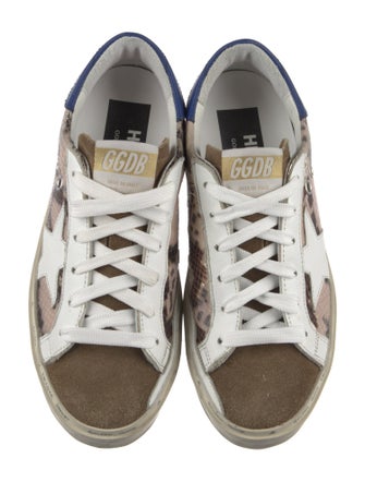 Golden Goose Suede Animal Print Sneakers