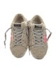 Golden Goose Shearling Colorblock Pattern Sneakers