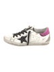 Golden Goose Leather Animal Print Sneakers
