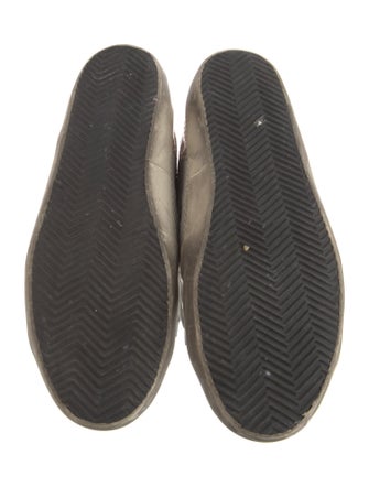 Golden Goose Leather Printed Sneakers