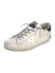 Golden Goose Leather Printed Sneakers