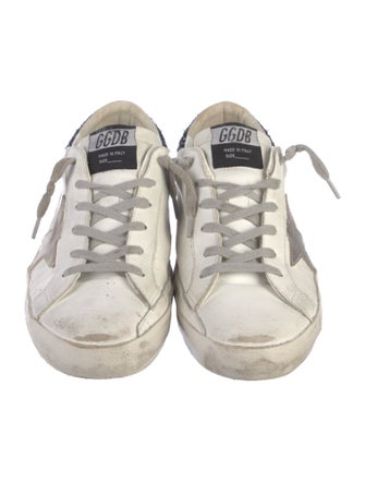 Golden Goose Leather Printed Sneakers