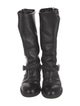 Golden Goose Leather Braided Accents Riding Boots
