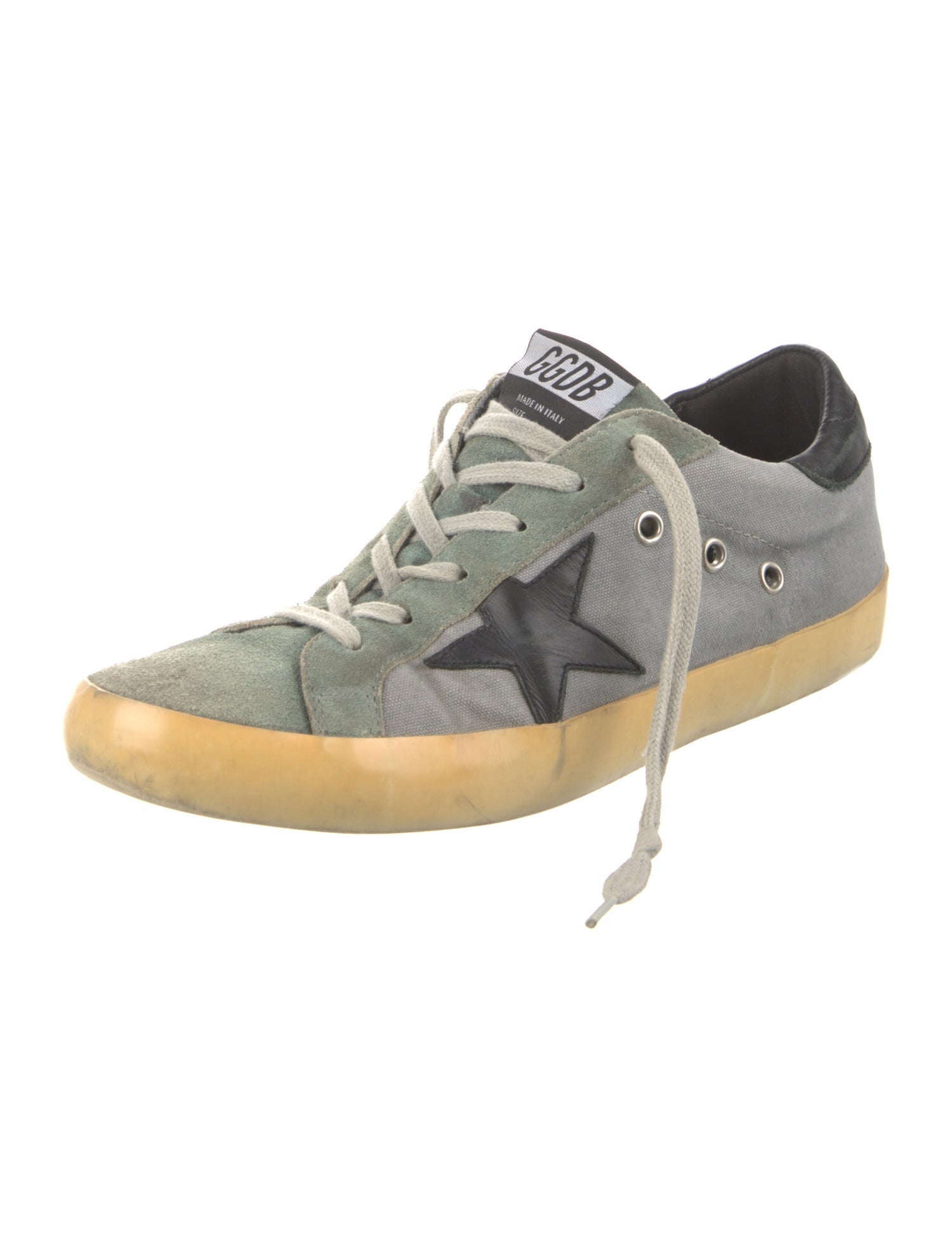 Golden Goose Canvas Distressed Accents Sneakers