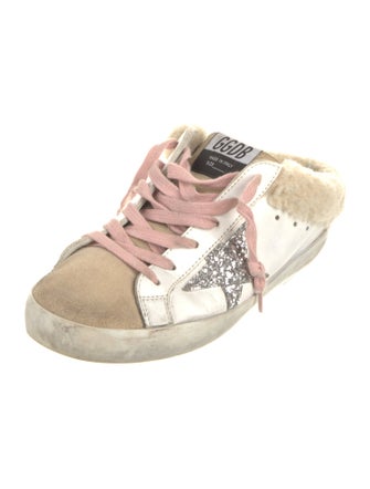 Golden Goose Leather Colorblock Pattern Sneakers