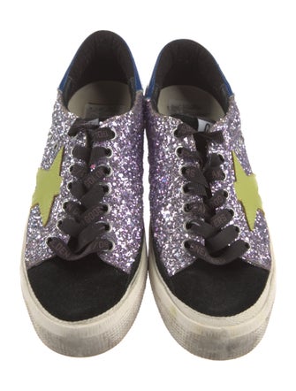 Golden Goose Glitter Distressed Accents Sneakers