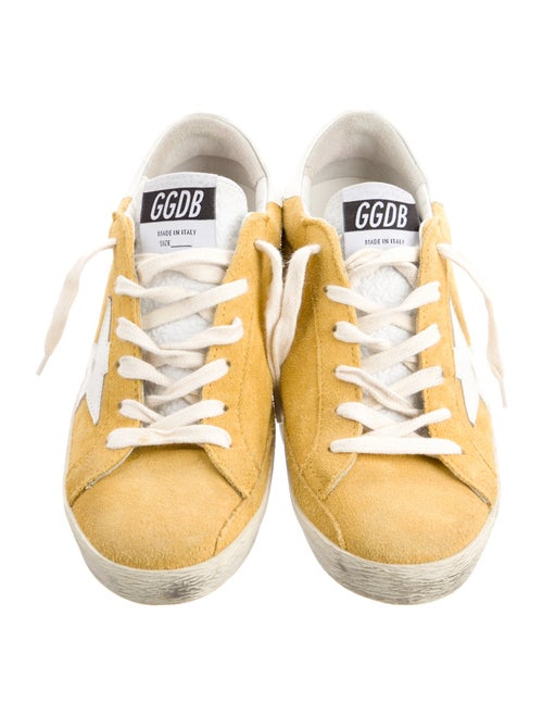 Golden Goose Suede Colorblock Pattern Sneakers