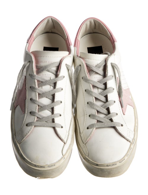 Golden Goose Leather Distressed Accents Sneakers