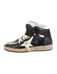 Golden Goose Leather Distressed Accents Wedge Sneakers