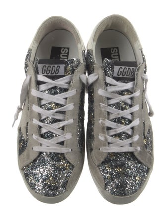 Golden Goose Glitter Printed Sneakers