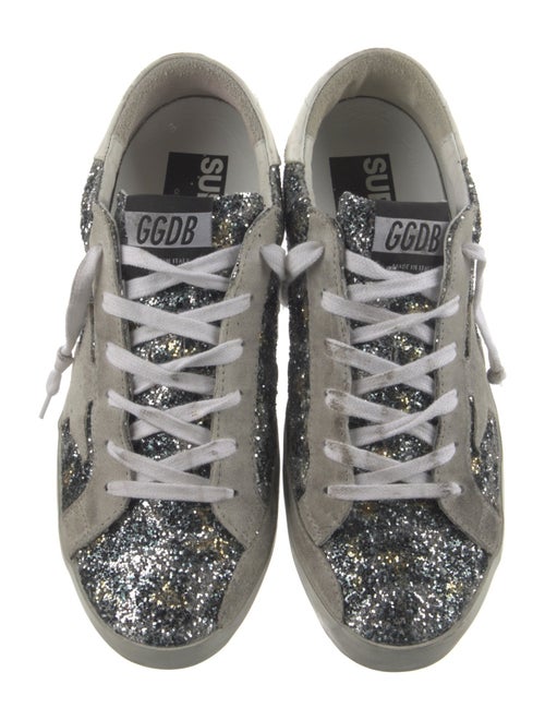 Golden Goose Glitter Printed Sneakers