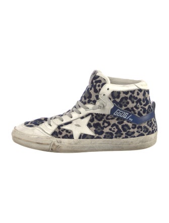 Golden Goose Velvet Printed Sneakers