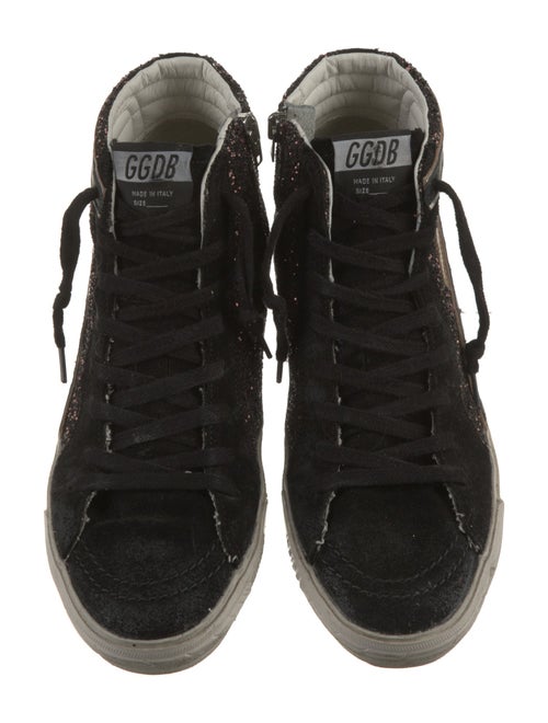Golden Goose Glitter Printed Athletic Sneakers