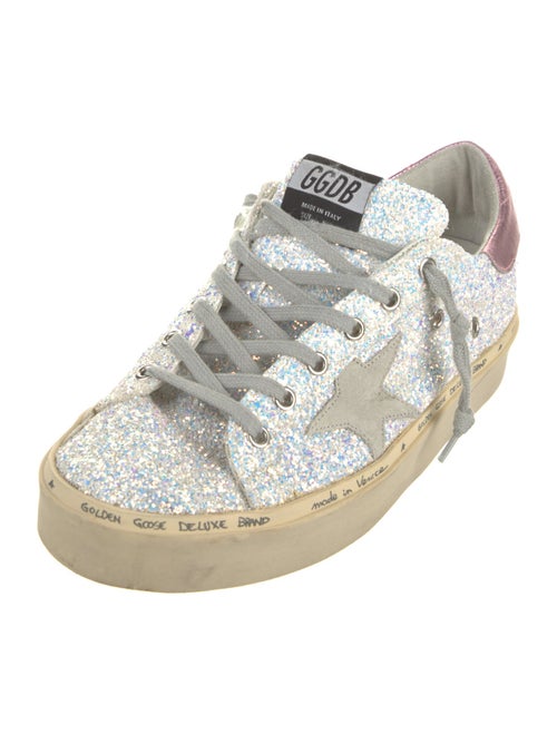 Golden Goose Glitter Printed Sneakers