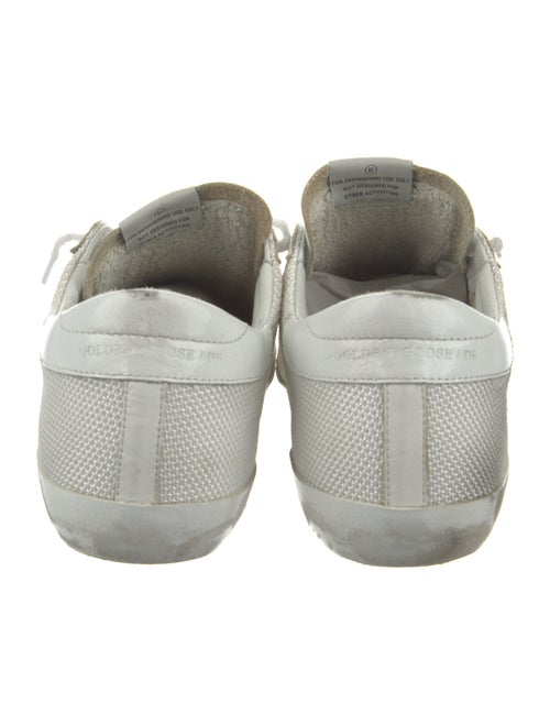 Golden Goose Leather Graphic Print Sneakers