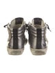 Golden Goose Leather Printed Sneakers