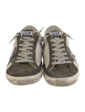 Golden Goose Mesh Colorblock Pattern Sneakers