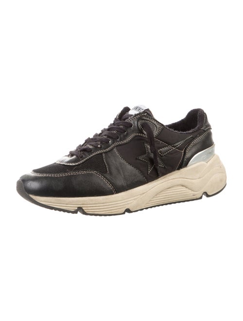 Golden Goose Leather Colorblock Pattern Athletic Sneakers