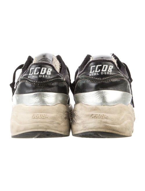 Golden Goose Leather Colorblock Pattern Athletic Sneakers
