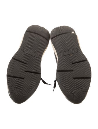 Golden Goose Leather Colorblock Pattern Athletic Sneakers