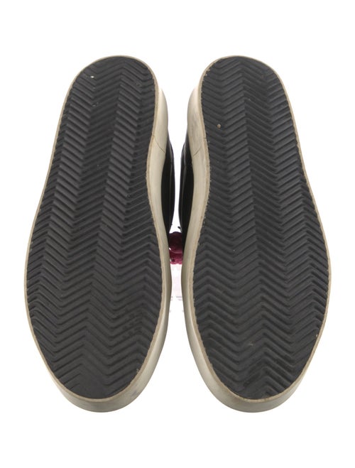 Golden Goose Leather Glitter Accents Sneakers