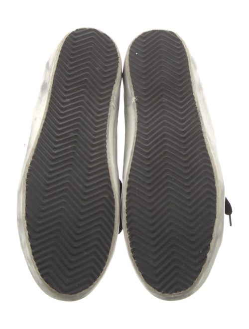 Golden Goose Leather Animal Print Sneakers