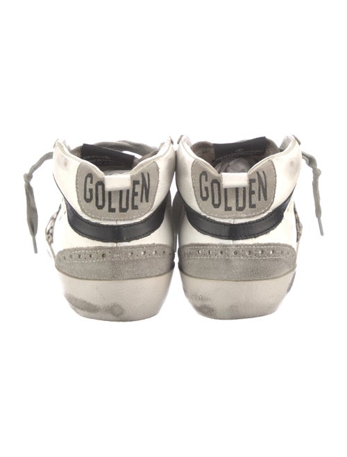 Golden Goose Leather Animal Print Sneakers