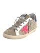 Golden Goose Leather Animal Print Sneakers