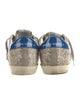 Golden Goose Leather Animal Print Sneakers