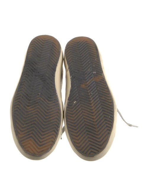 Golden Goose Leather Animal Print Sneakers