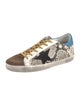 Golden Goose Leather Animal Print Sneakers