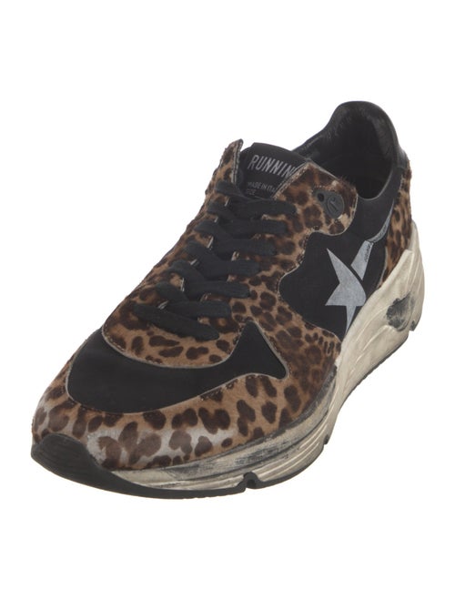 Golden Goose Ponyhair Animal Print Sneakers