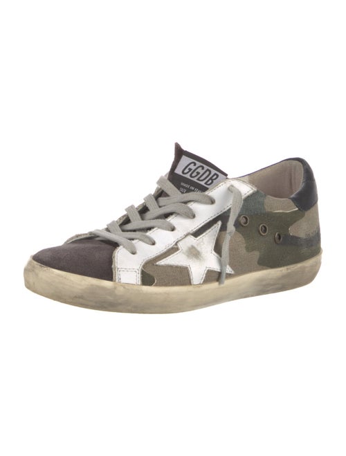 Golden Goose Canvas Printed Sneakers