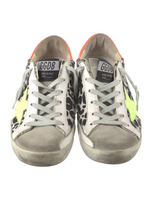 Golden Goose Canvas Animal Print Sneakers