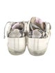 Golden Goose Leather Animal Print Sneakers