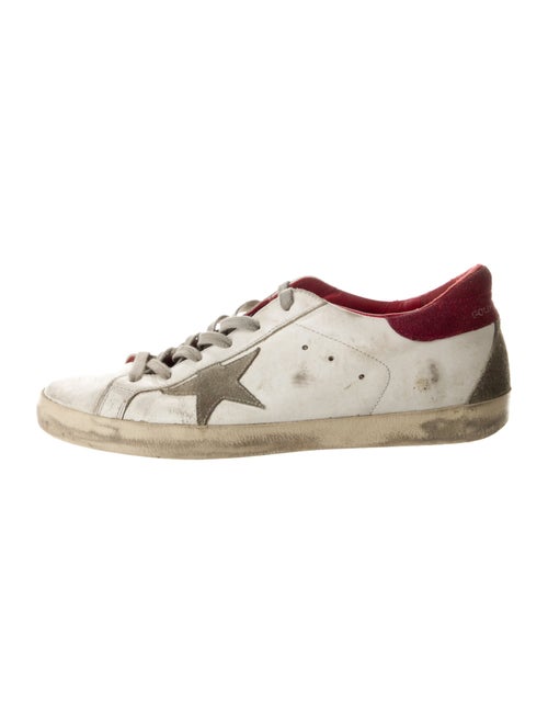 Golden Goose Leather Printed Sneakers